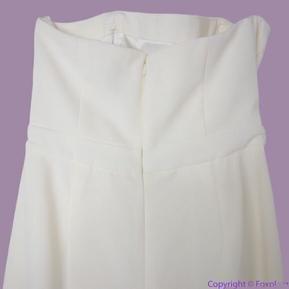 NEW White House Black Market Convertible Strapless Split-Leg Jumpsuit, size 6 - Picture 8 of 16